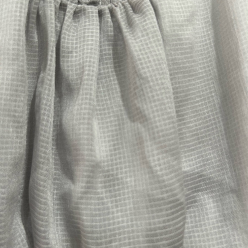 Love Notes Grey Racerback Ruffle Mini Dress SZ Small - Picture 5 of 10